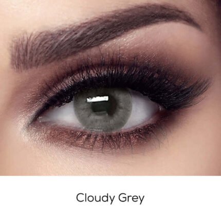 Elite Cloudy Grey - Premium Colored Contact Lenses | Optical Plaza