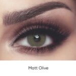 Elite Matt Olive - Premium Colored Contact Lenses | Optical Plaza