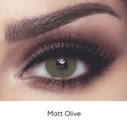 Elite Matt Olive - Premium Colored Contact Lenses | Optical Plaza