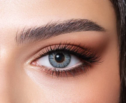 Natural Viola Grey Contact Lenses by Optical Plaza | Soft Grey-Violet Eye Look