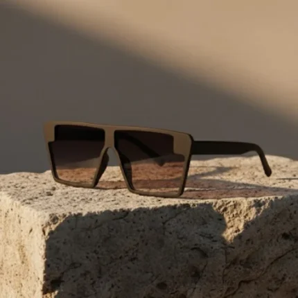 Davidson Brown Square Sunglass – Stylish & UV-Protective Eyewear by Optical Plaza