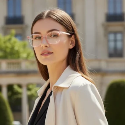 Pink Round GraceLine Frame | Elegant & Trendy Eyewear by Optical Plaza