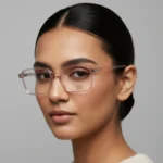 LensKart Petal Pink Square Frame | Chic Square Eyewear by Optical Plaza