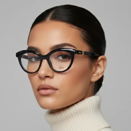 Dior Cateye Frame Eyeglasses | Elegant Designer Cat Eye Optical Frame – Optical Plaza