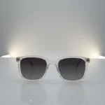 Retro White Transparent Luxury Sunglasses – Stylish Polarized Eyewear | Optical Plaza