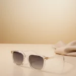 Retro White Transparent Luxury Sunglasses – Stylish Polarized Eyewear | Optical Plaza