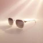 Retro White Transparent Luxury Sunglasses – Stylish Polarized Eyewear | Optical Plaza