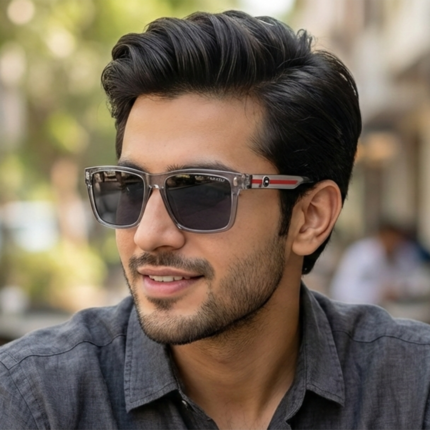 Gucci Premium Polarized Sunglasses for Men (Grey)