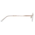 CK "Aura" Rimless Rose Gold Square Glasses – Premium - Image 4