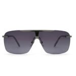 Rimless sunglasses Pakistan silver frame gradient lens front view