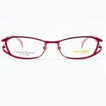 Vastonom Paris burgundy metal frames with geometric cut-out design